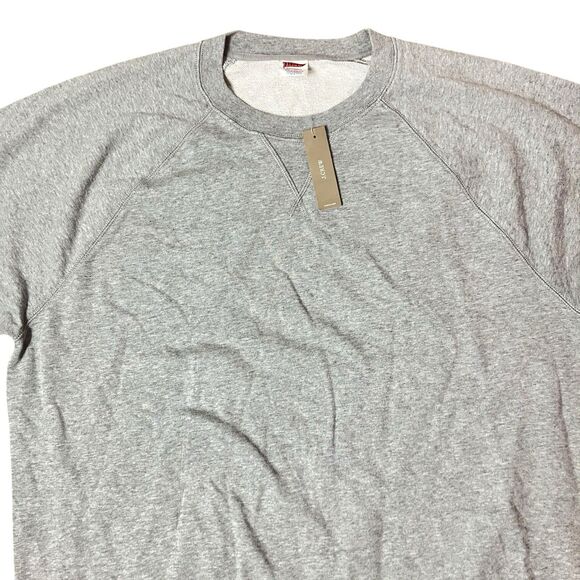 J Crew Sweatshirt Mens XXL Grey French Terry Crewneck Lightweight Pullover BN436 - Picture 3 of 11